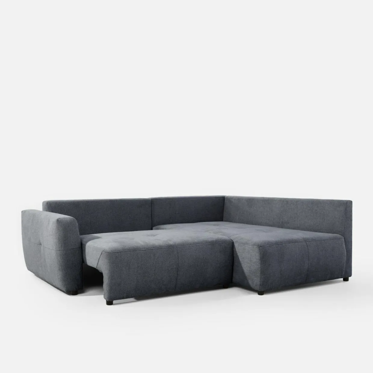 Narożnik rozkładany szary HORTA prawy