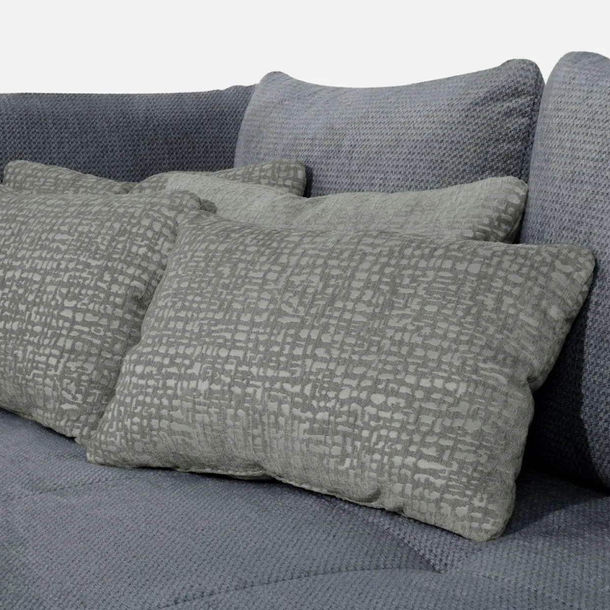 Narożnik rozkładany szary HORTA prawy