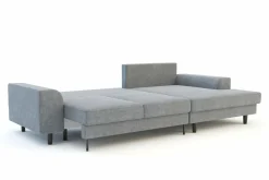 Narożnik rozkładany szary HARISON prawy