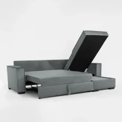 Narożnik rozkładany szary LORMONT