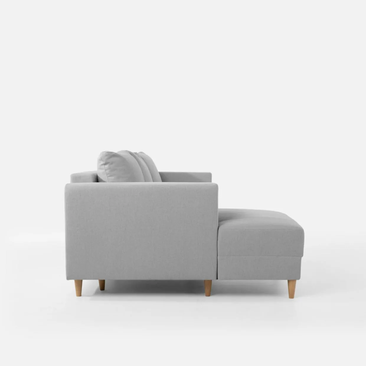 Narożnik rozkładany szary PERA lewy