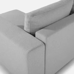 Narożnik rozkładany szary PERA prawy