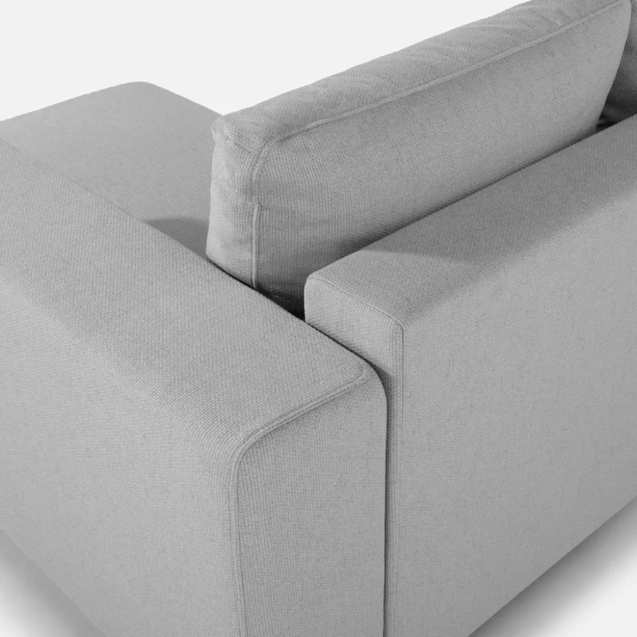 Narożnik rozkładany szary PERA prawy