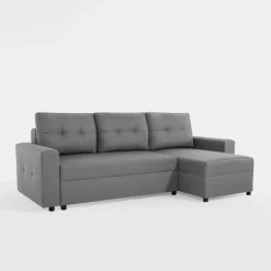 Narożnik rozkładany szary ROBIN