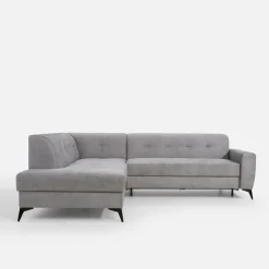 Narożnik rozkładany szary STORN lewy