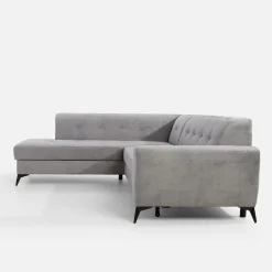 Narożnik rozkładany szary STORN lewy