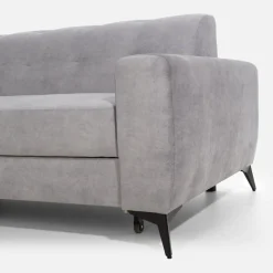 Narożnik rozkładany szary STORN lewy