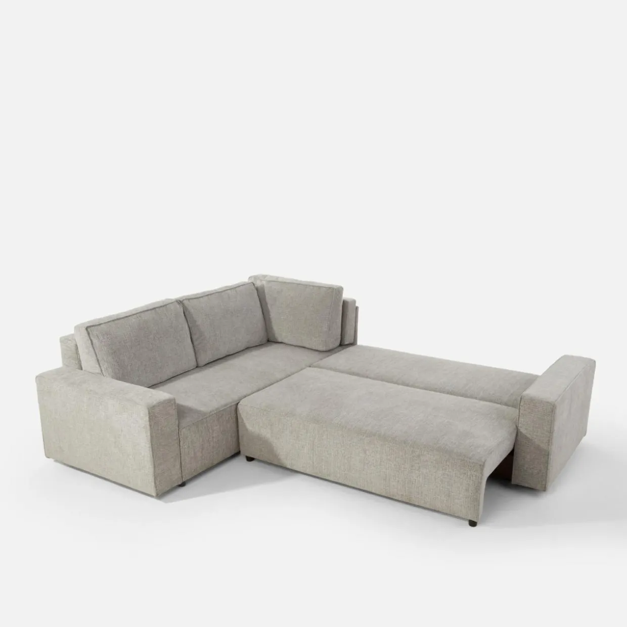 Narożnik rozkładany szary SPARK lewy