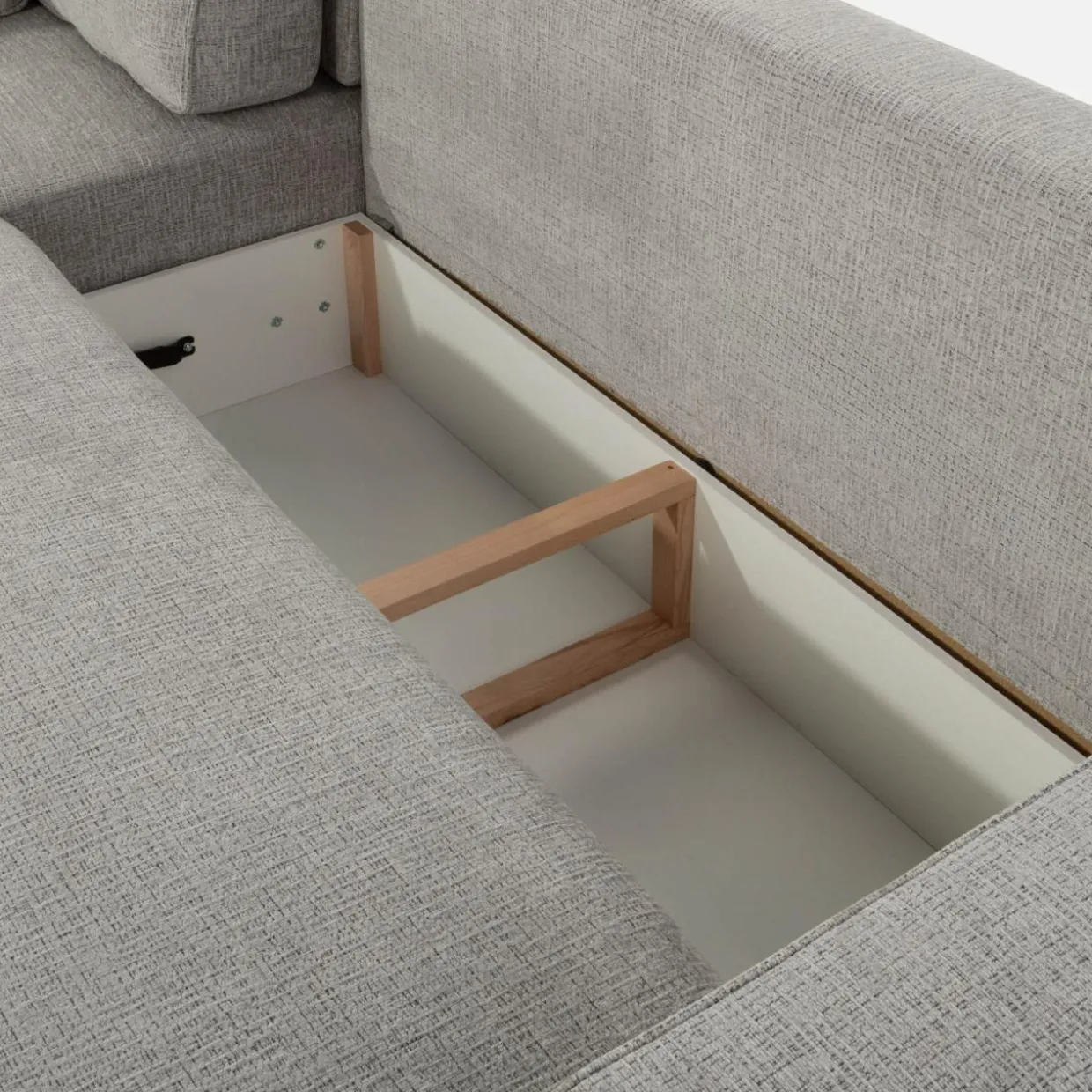 Narożnik rozkładany szary SPARK lewy