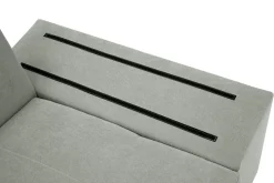 Narożnik rozkładany szary SELENA lewy