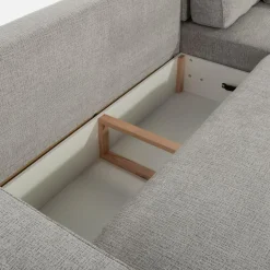 Narożnik rozkładany szary SPARK prawy