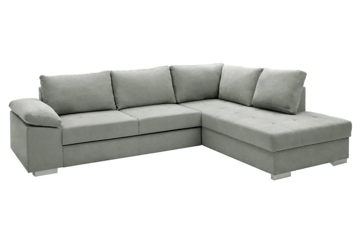 Narożnik rozkładany szary SELENA prawy