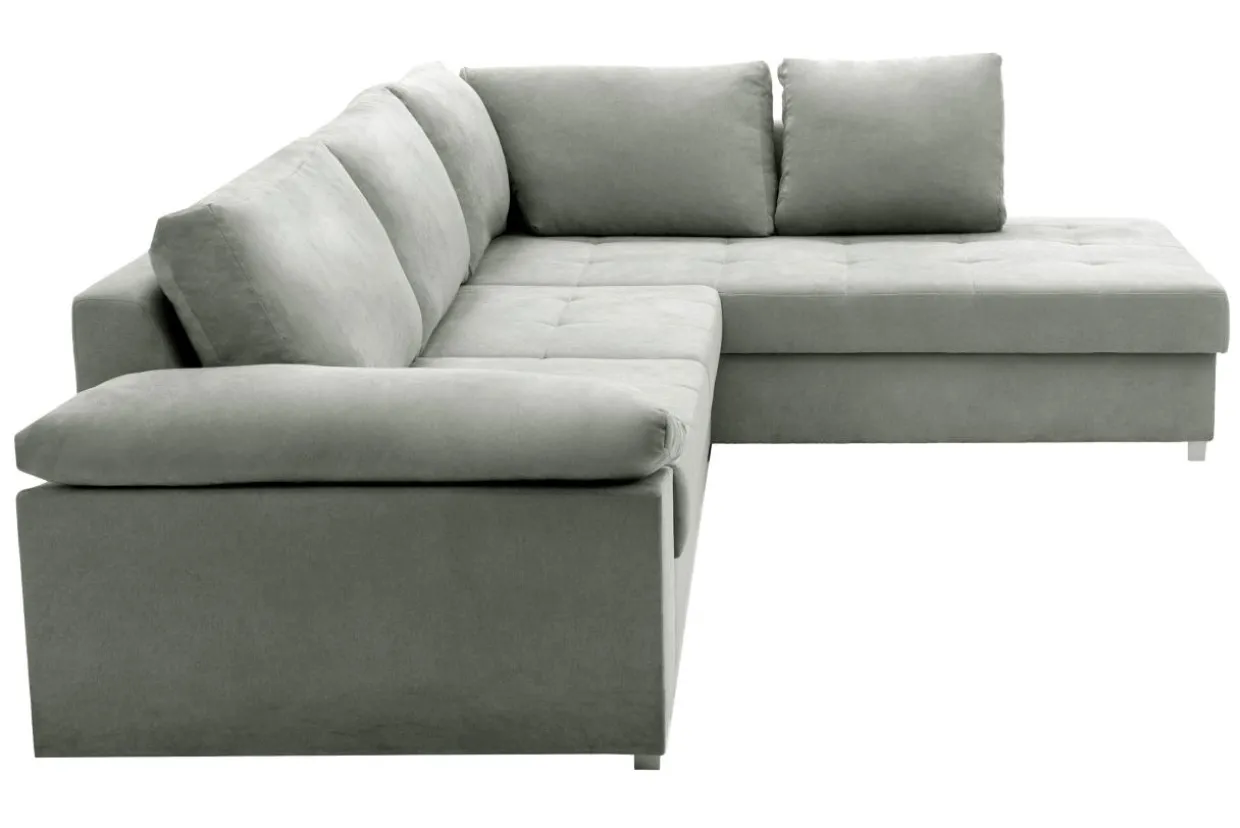 Narożnik rozkładany szary SELENA prawy