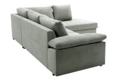 Narożnik rozkładany szary SELENA prawy