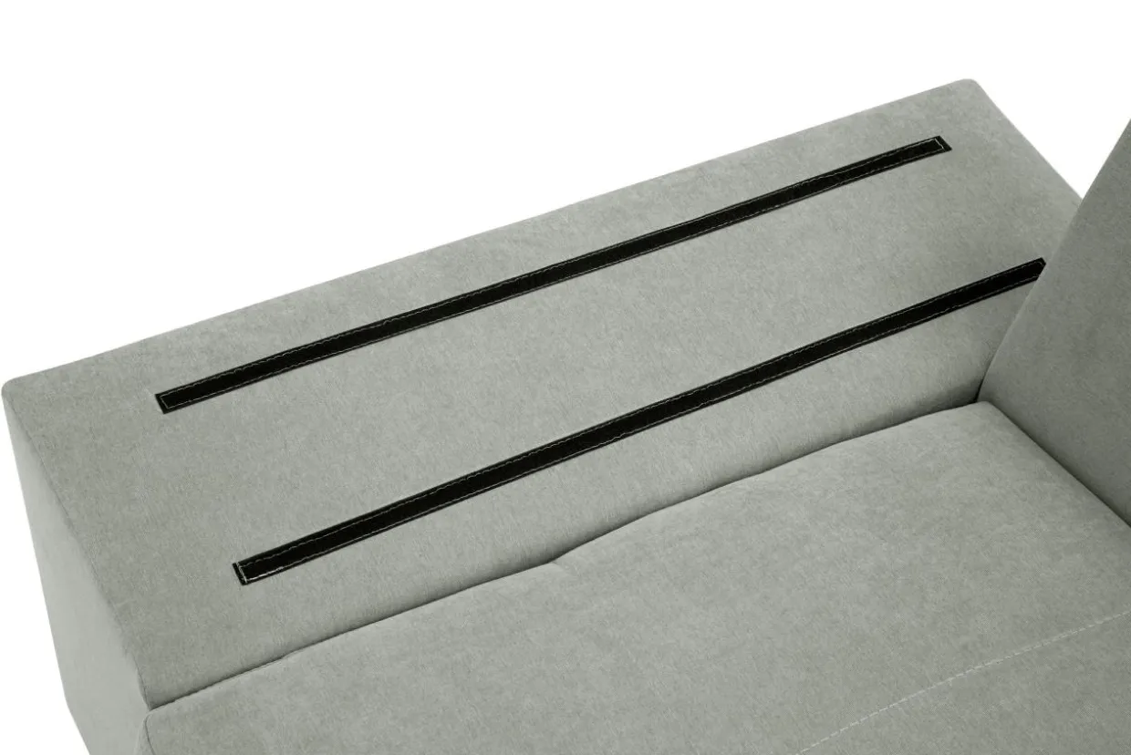 Narożnik rozkładany szary SELENA prawy