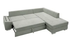 Narożnik rozkładany szary SELENA prawy