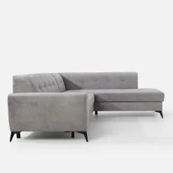 Narożnik rozkładany szary STORN prawy