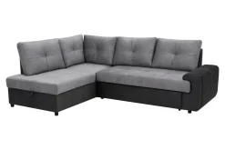 Narożnik rozkładany szary TOFFI prawy