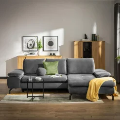 Narożnik rozkładany szary VESPA prawy