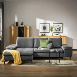 Narożnik rozkładany szary VESPA lewy