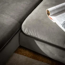 Narożnik rozkładany szary VESPA lewy