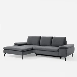 Narożnik rozkładany szary VESPA lewy