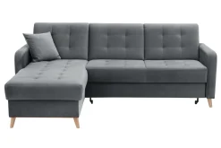 Narożnik rozkładany szary VOLARE