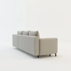 Narożnik rozkładany taupe ASOLO prawy