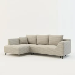 Narożnik rozkładany taupe ASOLO lewy