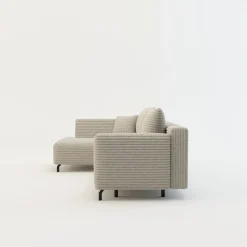 Narożnik rozkładany taupe ASOLO lewy