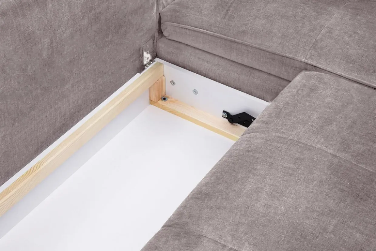 Narożnik rozkładany taupe VIGO lewy