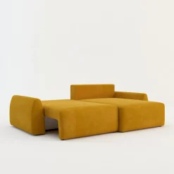 Narożnik rozkładany żółty FEDE