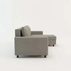 Narożnik rozkładany z 2 pojemnikami szary MEDIO