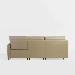 Narożnik rozkładany z funkcją relaks skórzany AXELL lewy