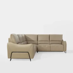 Narożnik rozkładany z funkcją relaks skórzany AXELL prawy