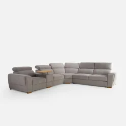 Narożnik rozkładany z funkcją relaks szary VESTA lewy