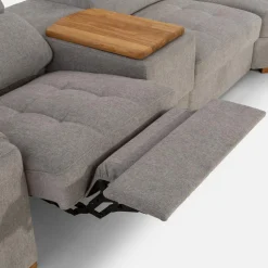 Narożnik rozkładany z funkcją relaks szary VESTA lewy