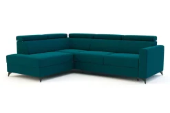 Narożnik rozkładany z podnoszonymi zagłówkami VERO lewy