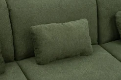 Narożnik rozkładany z poduszkami oliwkowy ALTA prawy