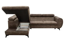 Narożnik rozkładany z regulowanymi zagłówkami MONA PIK lewy