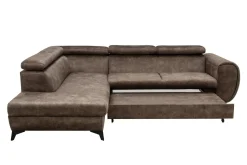 Narożnik rozkładany z regulowanymi zagłówkami MONA PIK lewy