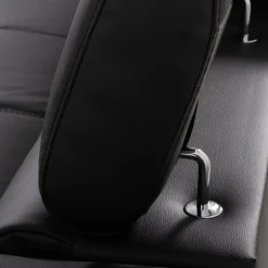 Narożnik rozkładany z regulowanymi zagłówkami czarny TORINO lewy