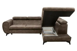 Narożnik rozkładany z regulowanymi zagłówkami MONA PIK prawy