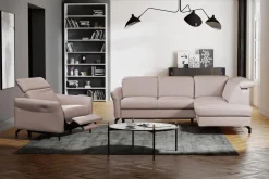 Narożnik rozkładany z regulowanymi zagłówkami BARI prawy