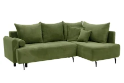 Narożnik rozkładany zielony LUKA prawy