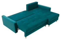 Narożnik rozkładany zielony ZOYA