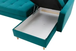 Narożnik rozkładany zielony ZOYA