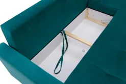 Narożnik rozkładany zielony ZOYA