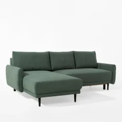 Narożnik rozkładany zielony SOHO S lewy