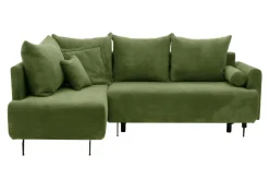 Narożnik rozkładany zielony LUKA lewy